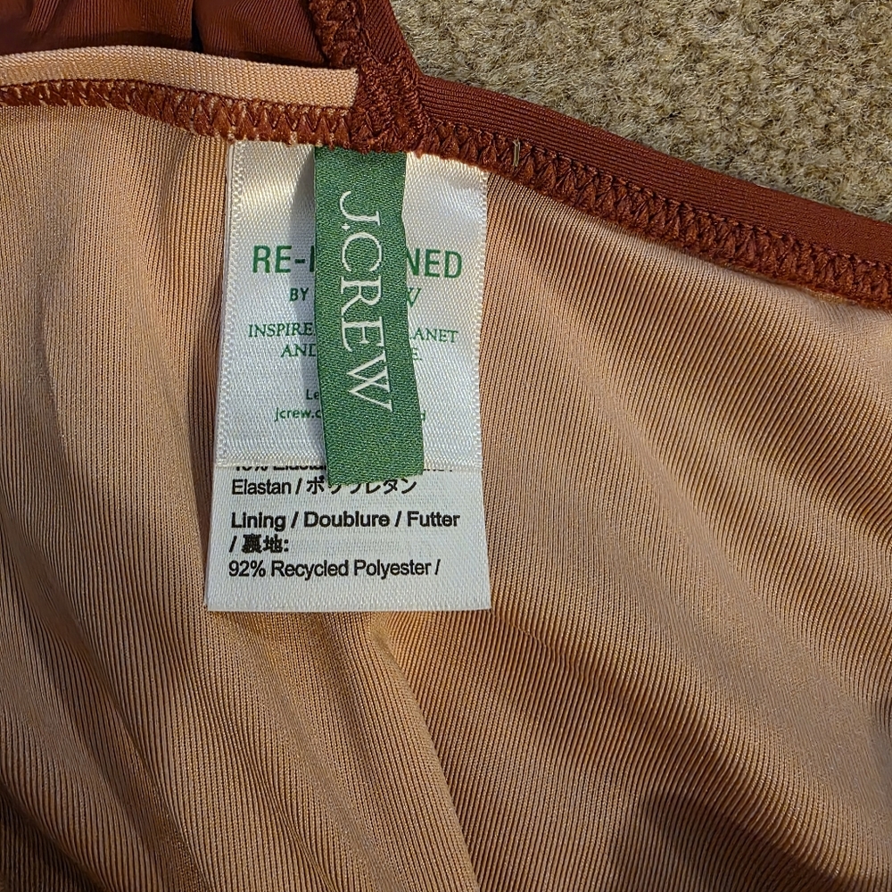 J Crew Ruched One-Shoulder One-Piece Swimsuit - Picture 4 of 7
